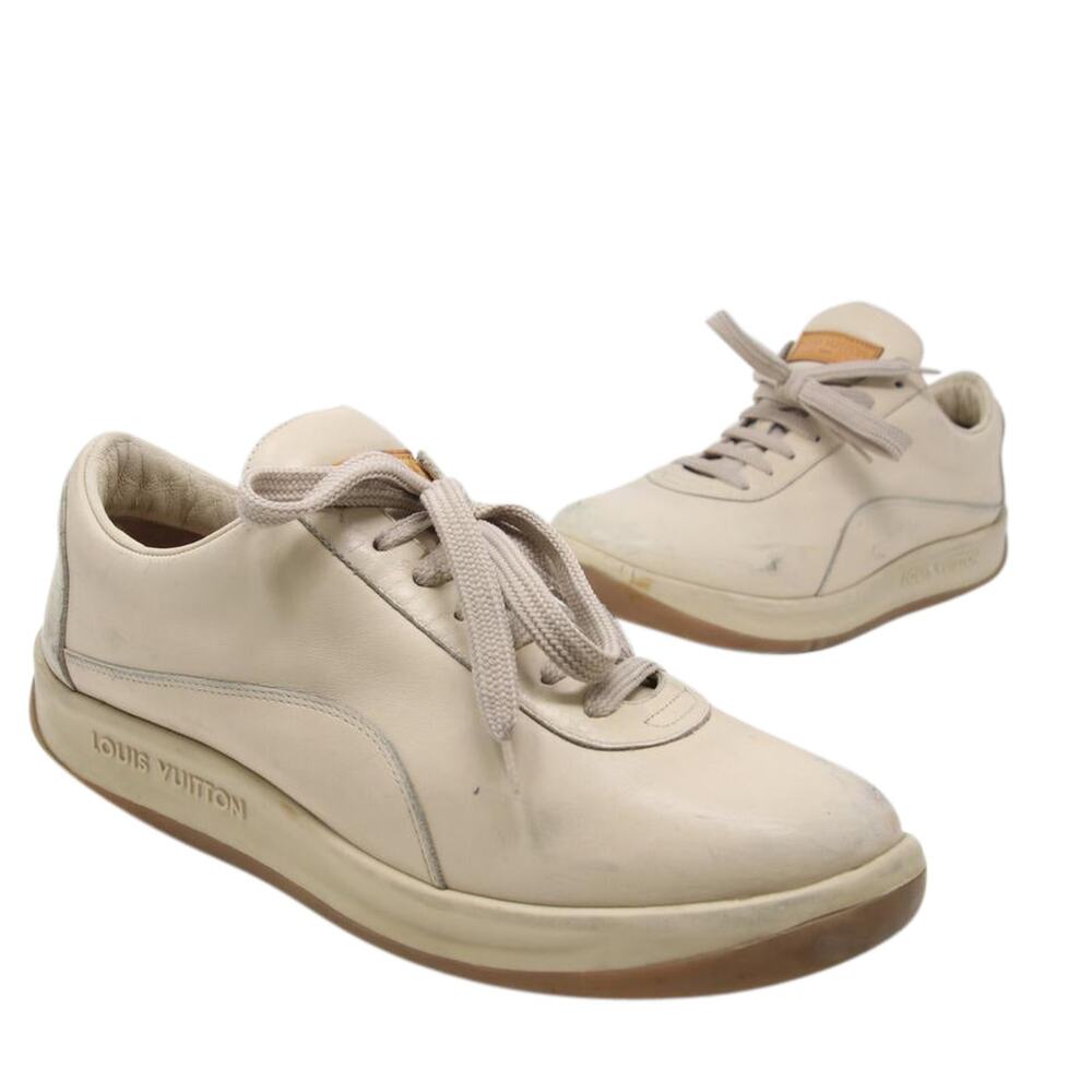 Louis Vuitton Beige 9.5  Women's Low Calfskin Lace LV-S0917P-A064 - Picture 2 of 10